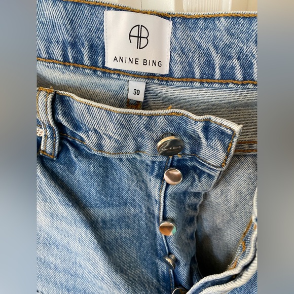 Anine Bing Gavin Jean Blue Reservoir 30 - Picture 2 of 5
